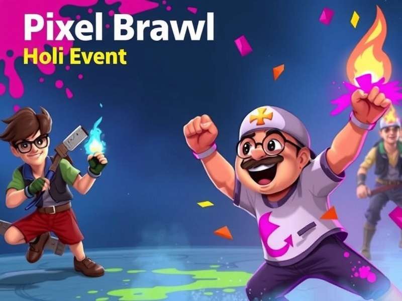Holi Festival Event in Pixel Brawl India Pixel Brawl India Holi Event