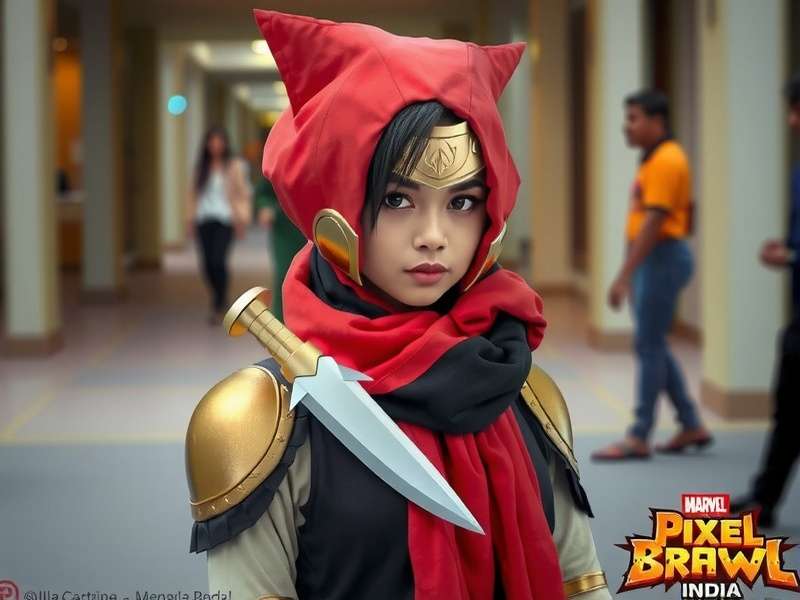 Indian Player Cosplaying as Pixel Brawl India Hero Pixel Brawl India Cosplay